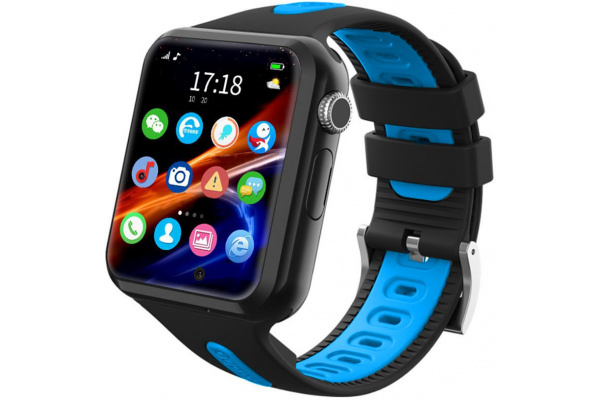 Детские смарт часы с GPS трекером V5K black-blue
