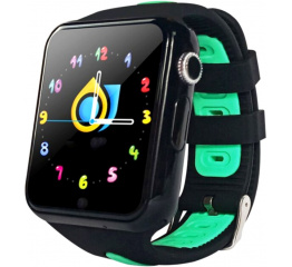 Детские смарт часы с GPS трекером V5K black-green