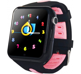 Детские смарт часы с GPS трекером V5K black-pink