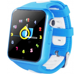 Детские смарт часы с GPS трекером V5K blue