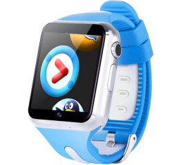 Детские смарт часы с GPS трекером V5K Steel blue