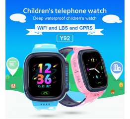 Детские смарт часы с GPS трекером Y92 blue