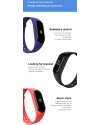 Купить Фитнес браслет M5 red