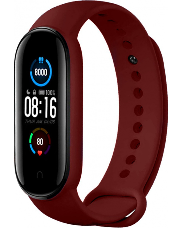 Фитнес браслет M5 wine-red