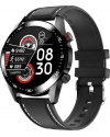 Смарт часы E12 Leather black