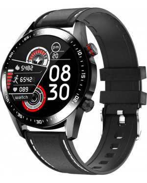 Смарт годинник E12 Leather black