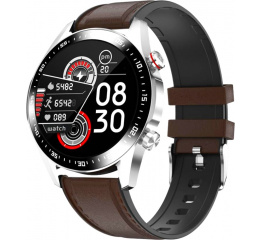 Купить Смарт часы E12 Leather brown