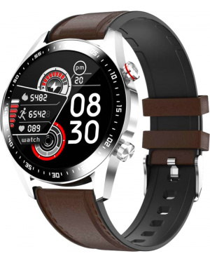 Смарт часы E12 Leather brown