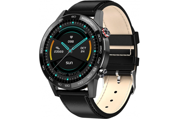 Смарт часы Microwear L13 с ЭКГ Leather black