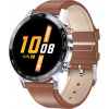 Смарт часы Microwear L13 с ЭКГ Leather brown
