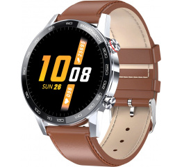 Купить Смарт часы Microwear L13 с ЭКГ Leather brown