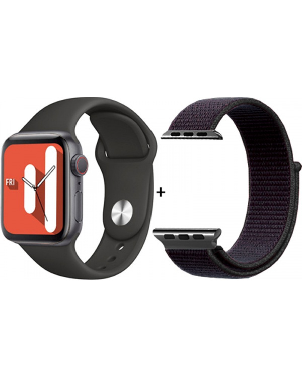 Смарт годинник N0.17 Pro Aluminium 46mm black (2 ремешка)