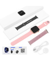 Купить Смарт годинник N0.17 Pro Aluminium 46mm pink (2 ремешка)