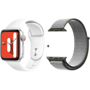 Смарт часы N0.17 Pro Aluminium 46mm white (2 ремешка)