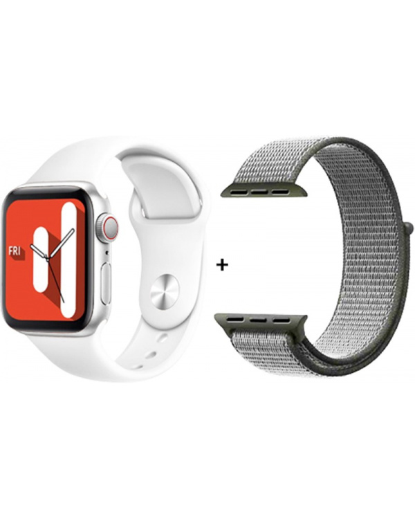 Смарт годинник N0.17 Pro Aluminium 46mm white (2 ремешка)