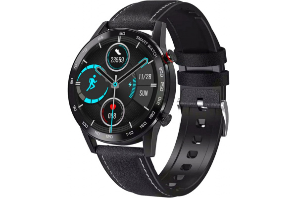 Смарт часы No.1 DT95 с ЭКГ Leather black