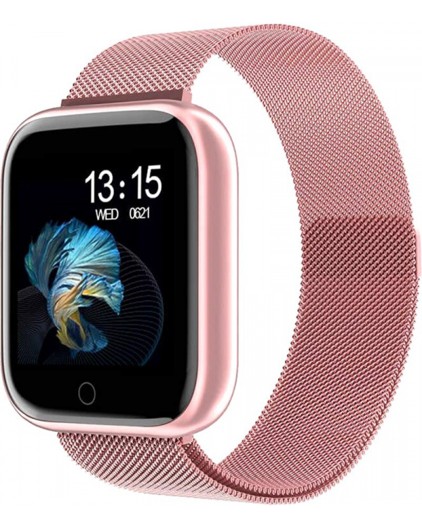 Смарт часы P70S Metal pink