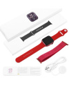 Купить Смарт годинник PL-6 PRO red 44mm Aluminium (2 ремешка)