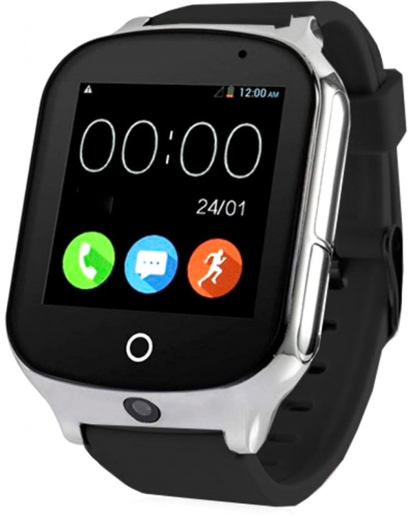 Смарт часы с GPS трекером и камерой Smart Watch A19 black