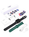 Купить Смарт годинник Watch Z32 PRO 44mm Aluminium black/green (2 ремешка)