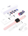 Купить Смарт годинник Watch Z32 PRO 44mm Aluminium pink/white (2 ремешка)
