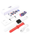 Купить Смарт годинник Watch Z32 PRO 44mm Aluminium white/red (2 ремешка)