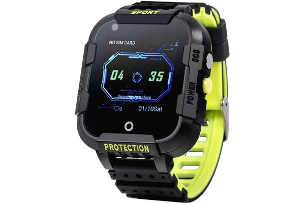 Детские смарт часы с GPS трекером и видеозвонком DF39 4G черный