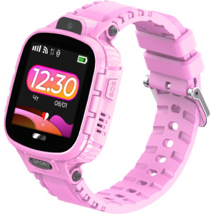 Дитячий смарт годинник з GPS трекером DF45 pink