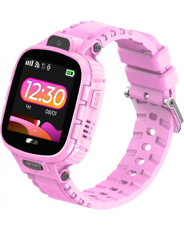 Детские смарт часы с GPS трекером DF45 pink