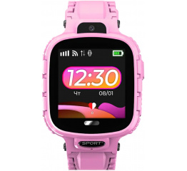 Купить Детские смарт часы с GPS трекером DF45 pink в Украине