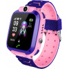 Детские смарт часы с сим картой, отслеживанием местоположения, функцией звонка и кнопкой SOS розовые