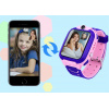 Купить Детские смарт часы с сим картой, отслеживанием местоположения, функцией звонка и кнопкой SOS розовые