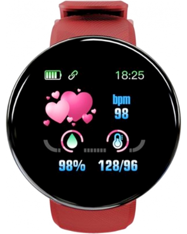 Смарт часы D18 Red