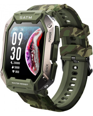 Смарт годинник тактичний Kospet Tank M1 camouflage green