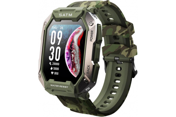 Смарт часы тактические C20 camouflage green