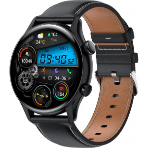 Смарт часы HK8 Pro Leather black