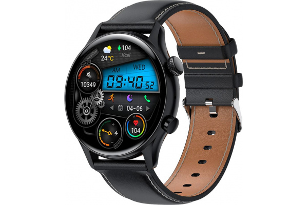 Смарт часы HK8 Pro Leather black