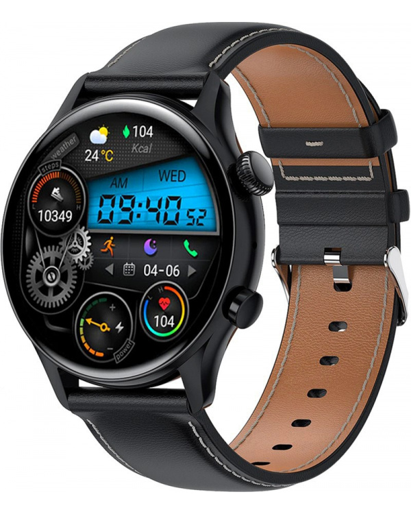 Смарт часы HK8 Pro Leather black