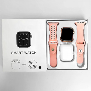 Смарт годинник + навушники 3 в 1 T55 Pro Max Pink