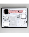 Купить Смарт часы Watch 9 + наушники + повербанк 6 в 1 Pink