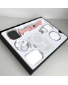 Купить Смарт часы Watch 9 + наушники + повербанк 6 в 1 Pink