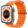 Смарт часы Watch 8 Ultra Silver-Orange