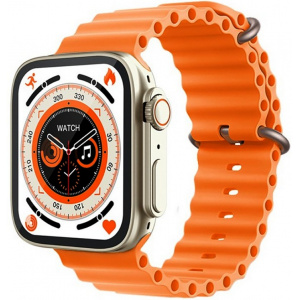 Смарт часы Watch 8 Ultra Silver-Orange