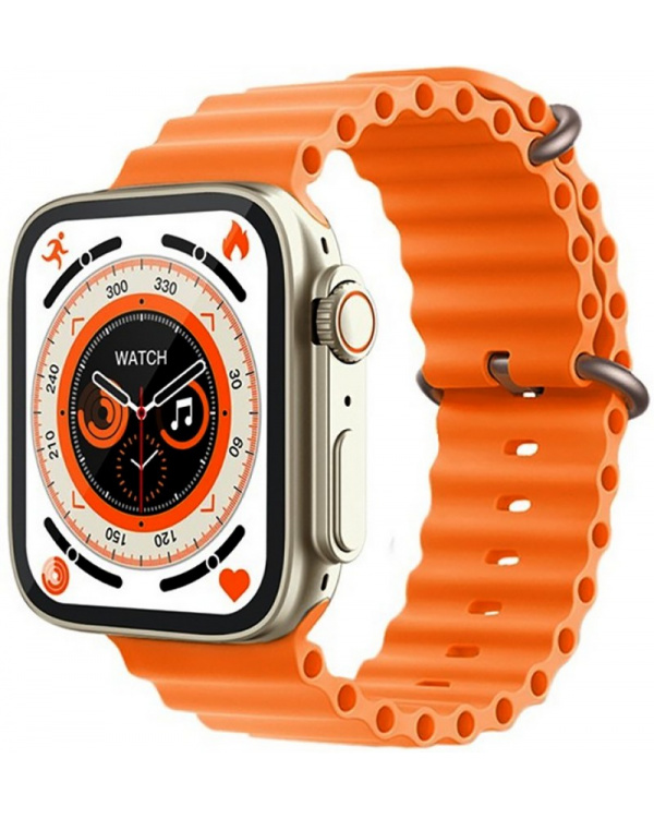Смарт часы Watch 8 Ultra Silver-Orange