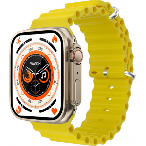 Смарт часы Watch 8 Ultra Silver-Yellow