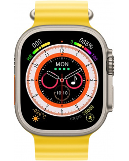 Купить Смарт часы Watch 8 Ultra Silver-Yellow в Украине