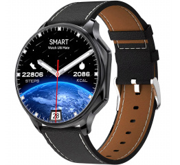 Купить Смарт часы Watch X Black Leather в Украине