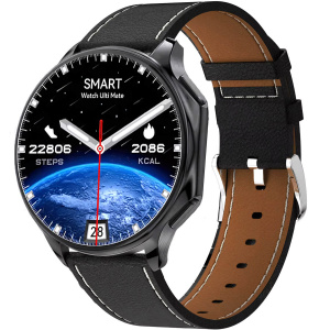 Купить Смарт часы Watch X Black Leather в Украине