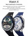 Купить Смарт часы Watch X Black Leather