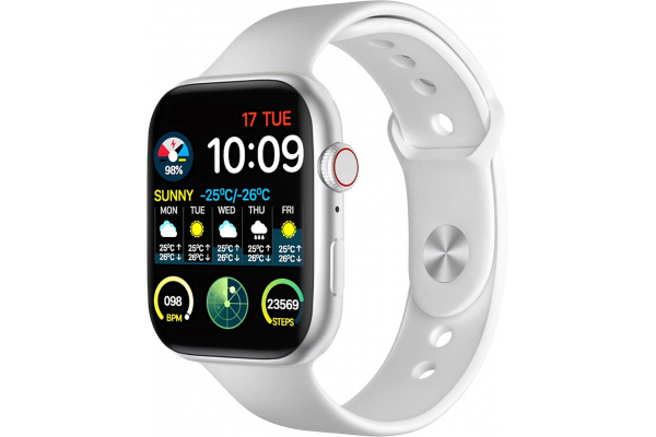 Смарт-часы i11 (2026) 2.29" AMOLED Always-On, металл, ультратонкие, звонки, ЭКГ, Белые